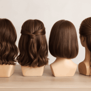 leuke haarstijlen voor halflang haar